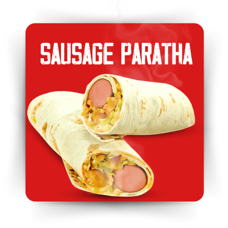 Sausage Paratha Roll